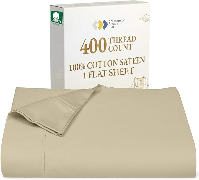 California Design Den King Size Flat Sheet Only by CaliforniaDesignDen