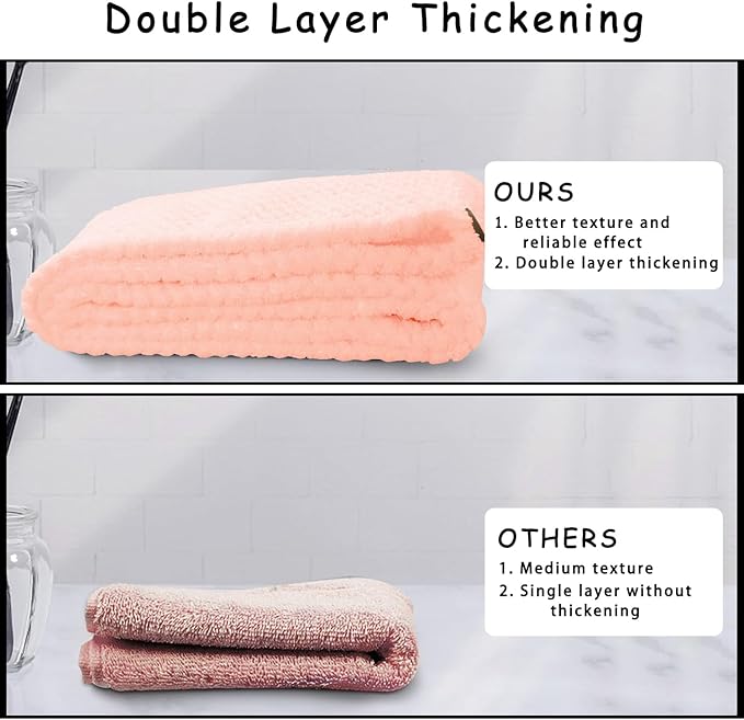 3 Pack Microfiber Hair Towel Wrap - Image 4