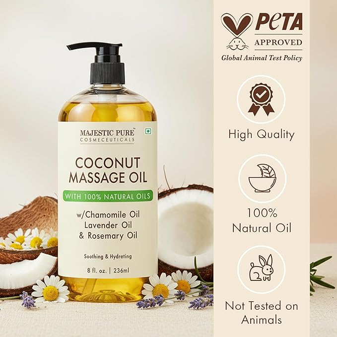 MAJESTIC PURE Coconut Massage Oil - Image 2