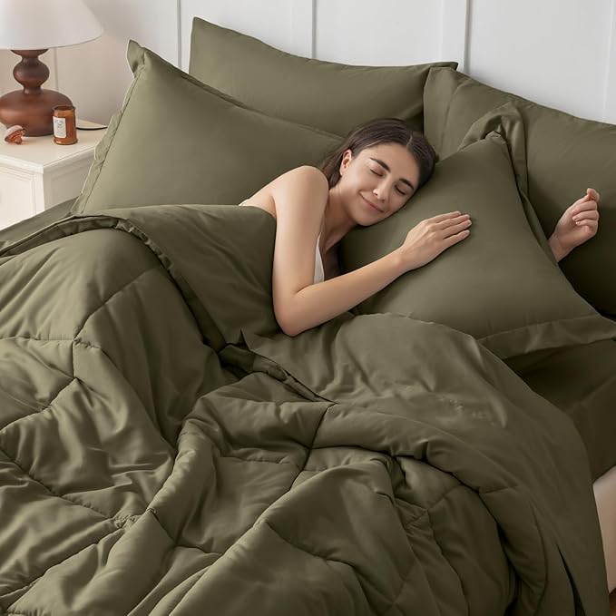 JOLLYVOGUE King Comforter Set, Ultra-Soft Bed in a Bag King Size 7 Pieces - Image 7
