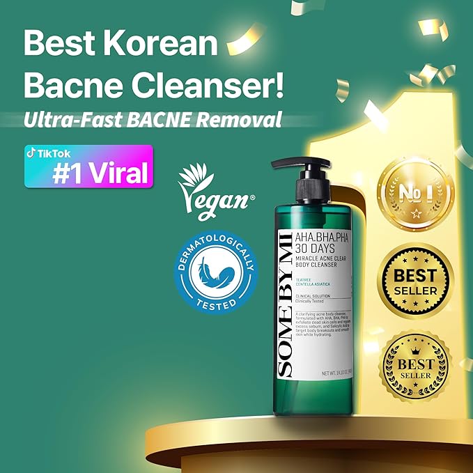 SOME BY MI AHA BHA PHA 30 Days Miracle Acne Clear Body Cleanser 13.5oz – - Image 3