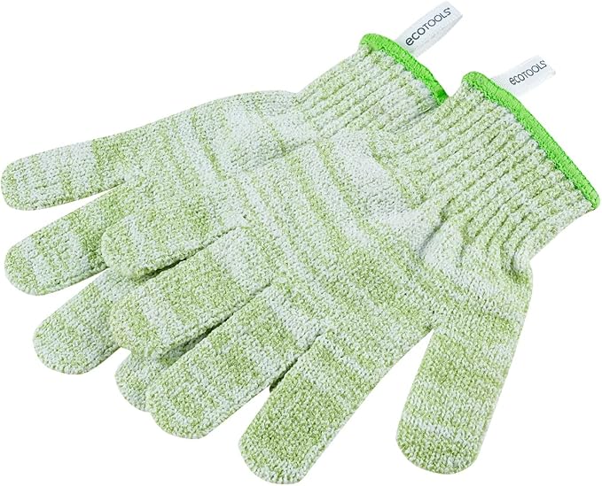 EcoTools Bath & Shower Gloves, Recycled Netting, Exfoliating, Gentle Cleansing - Image 6