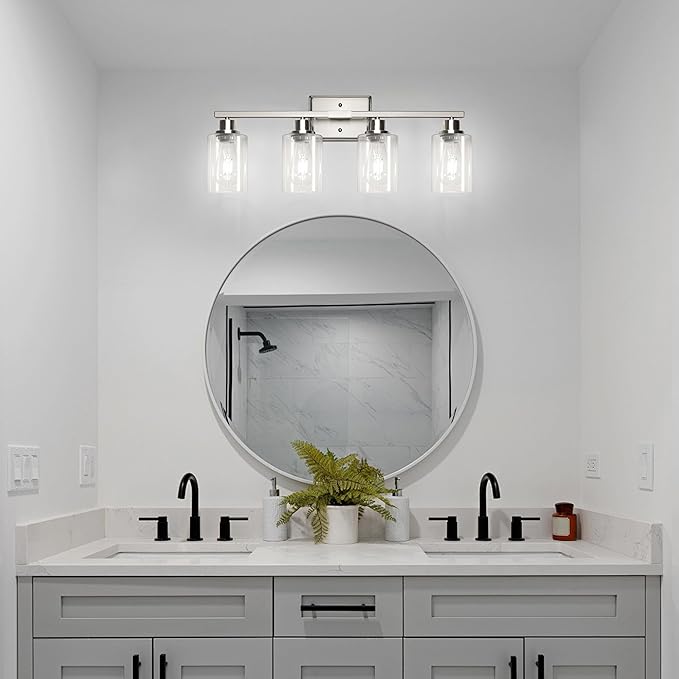 Ascher Bathroom Light Fixtures, 4-Light Vanity Lights - Image 9
