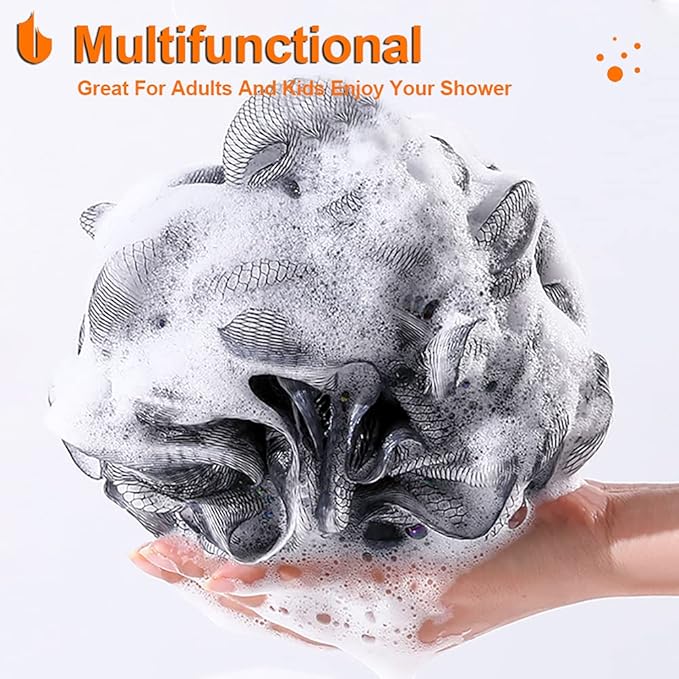 Urbanstrive Shower Bath Sponge XL 75g Soft Shower Loofahs Balls - Image 6