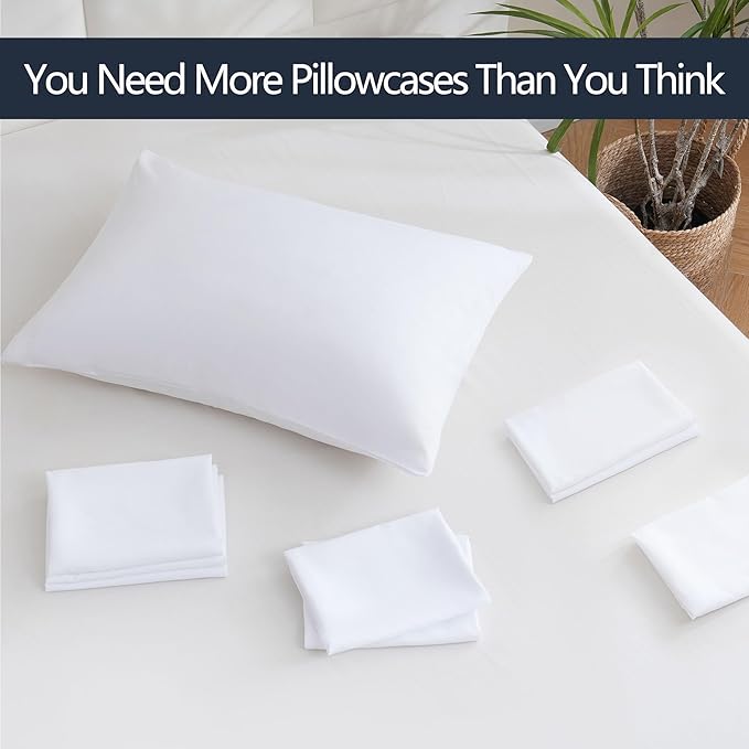 ZPECC Pillow Cases Standard Size Set of 12, 20x26 Envelope Closure Pillowcases - Image 6