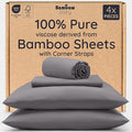 Bambaw King Sheets Set 4pcs, 100% Viscose Derived from Bamboo Sheets, King Size by Bambaw