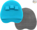 2 Pack Soft Silicone Shower Brush, Body & Face & Short Hair Wash, Bath by Hommiesafe
