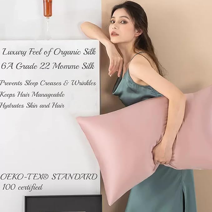 Premium Natural Mulberry Silk Pillowcase - Image 2