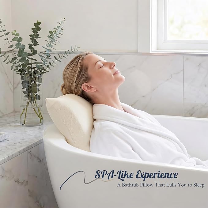 Luxury Bathtub Pillow, Gift for Christmas Birthday Mother's Day, Skin-Friendly - Image 6