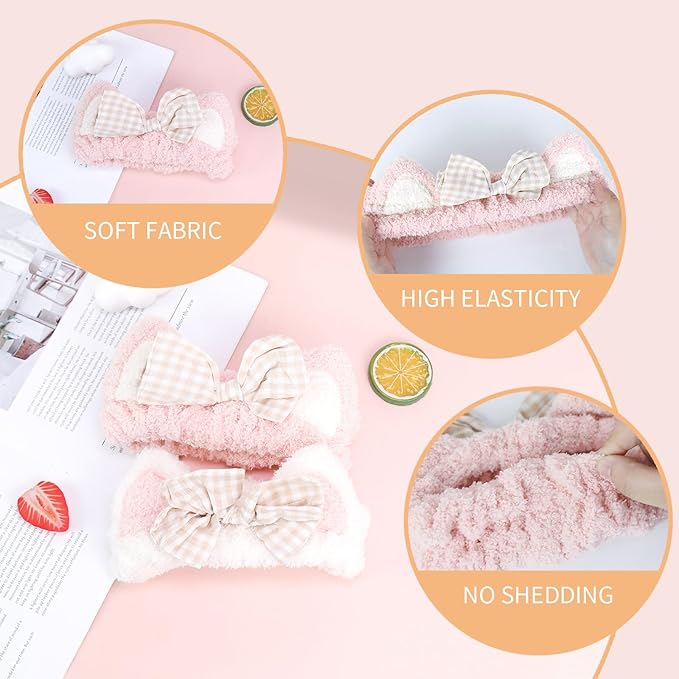 PERFECTSIGHT Kawaii Headband for Spa, Washing Face, Party - Image 2