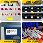 MakeID EP53 Label Maker with Hard Case, Portable Industrial 2" Print Head Bluetooth Label Printer, Mobile APP & PC Editor Compatible, 2000mAh Li-ion Battery, Come with 3 Label Cartridges for Job Sites