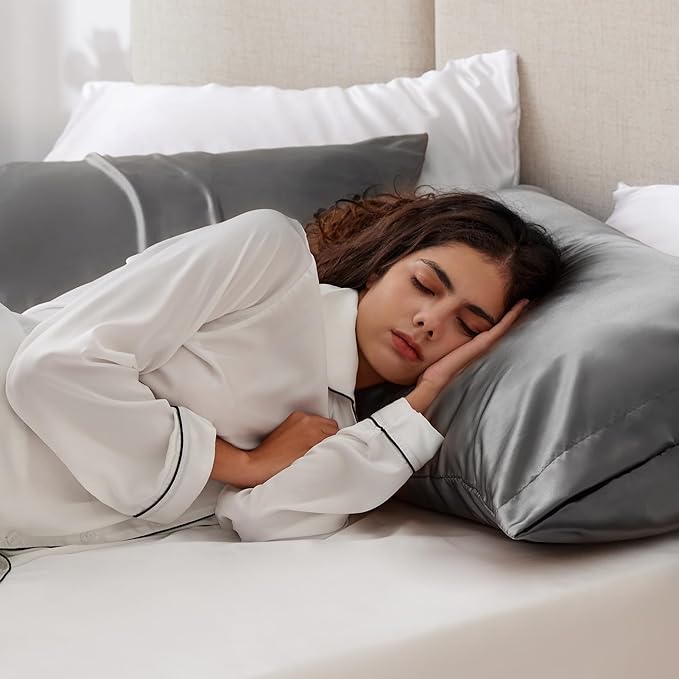 Love's cabin Satin Pillowcase Set of 2 Standard Size 20x26, Cooling Pillow - Image 2