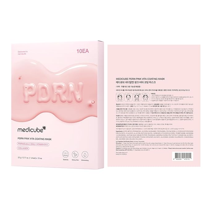 medicube Salmon DNA PDRN Pink Vita Coating Sheet Mask 10EA - Image 7