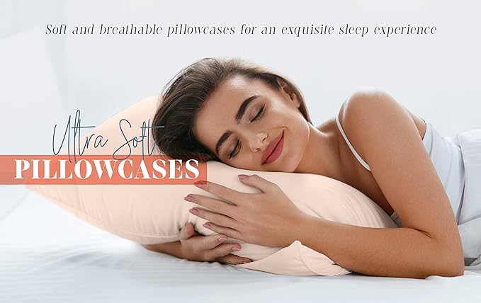 Elegant Comfort Solid Pillowcases 1500 Premium Hotel Quality Microfiber - Image 5