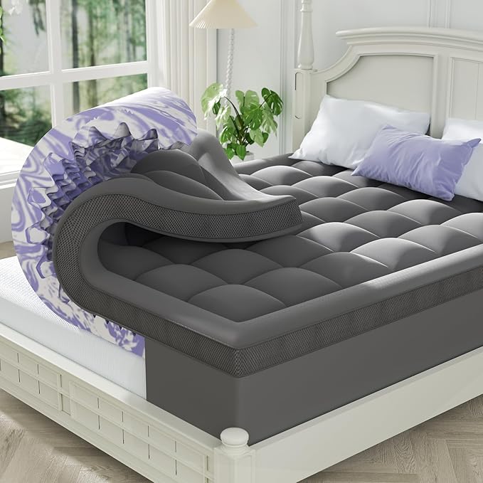 ChiXpace Dual Layer 4 Inch Memory Foam Mattress Topper Full by ChiXpace