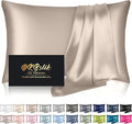 Silk Pillowcase for Hair and Skin, Mulberry Silk Pillow Cases Queen Size by HOME
