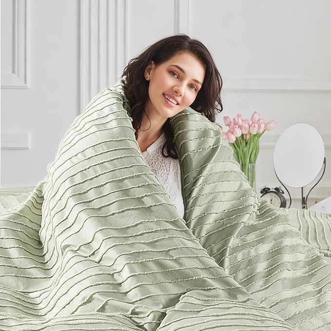 NEXHOME PRO Duvet Cover, 3 Pieces Boho Tufted Duvet Cover Set, Soft and - Image 3