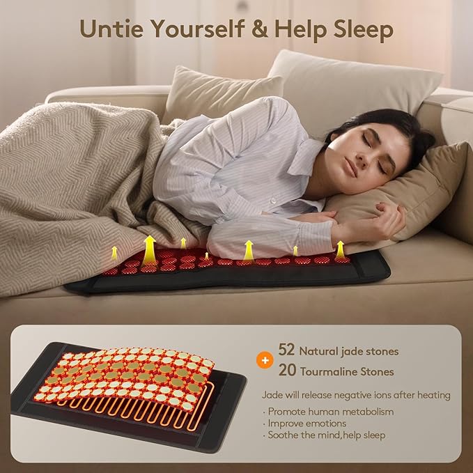 UTK Heating Pad for Back, 5X Deeper Back Pain Relief, Far Infrared Heating Pad - Image 3