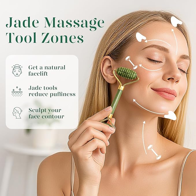 BAIMEI IcyMe Gua Sha and Jade Roller - Image 3