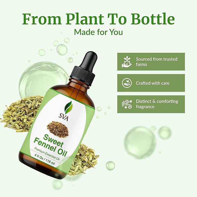 SVA Sweet Fennel Essential Oil – 4 Fl Oz – 100% Natural Fennel Oil - Image 4