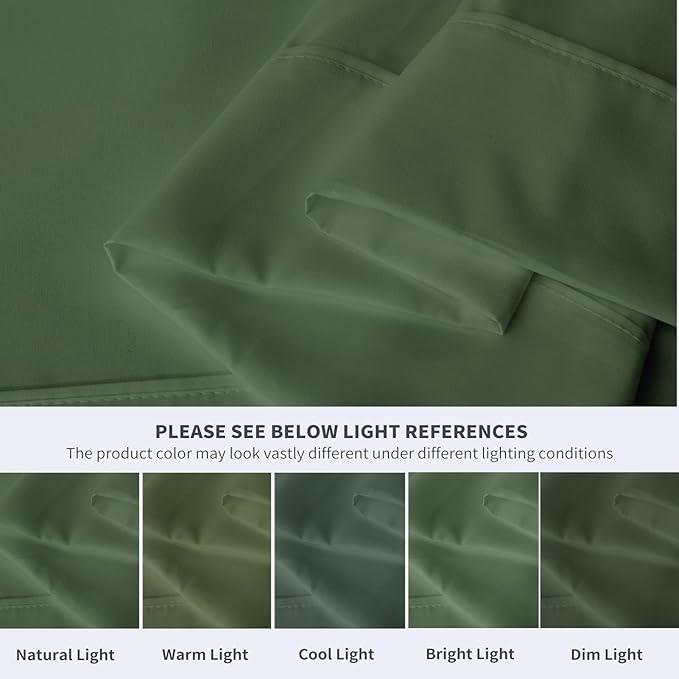 Maple&Stone Queen Flat Sheet 6 Pack, Premium Soft & Breathable, Brushed - Image 4