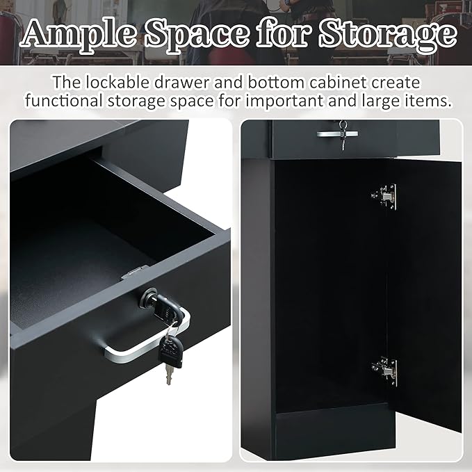 RESHABLE Salon Station for Hair Stylist, Hair Styling Organizer Equipment - Image 7