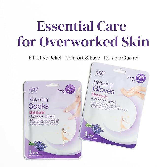 Epielle Relaxing Foot Mask 6 Pairs, Soften and Restore - Image 9