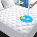 MEELUS Padded King Mattress Protector, Breathable Waterproof Mattress Pad Cover by MEELUS