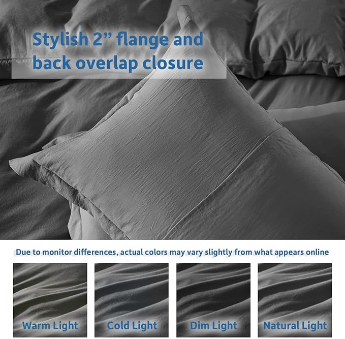 Nestl Grey Duvet Cover Full Size - Image 8