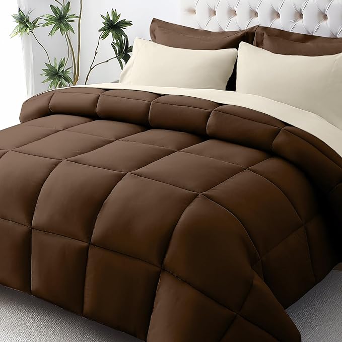 JOLLYVOGUE Twin Comforter Set, Ultra-Soft Bed in a Bag Twin Size 5 Pieces by JOLLYVOGUE