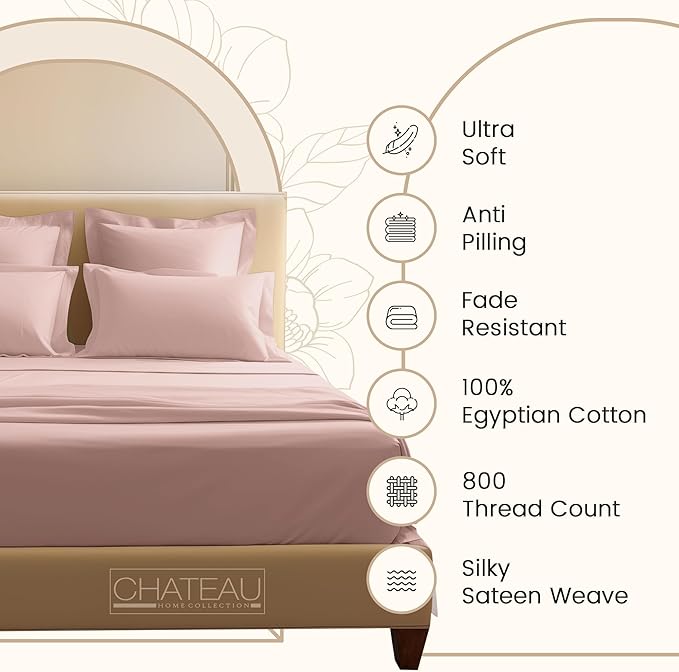 100% Cotton Sheets For Sateen Weave Twin Bed, 800TC Fully Elasticated Twin - Image 2