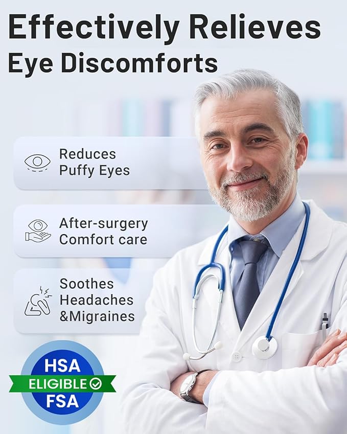 Cooling Eye Mask for Puffy Eyes: Fsa Eligible Items Hsa, Face Ice Eye Pack for - Image 2