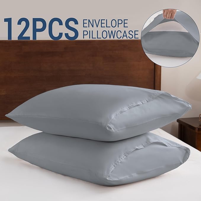 Pillowcases Standard 12 Pack, 20x26 Pillow Cases - Image 5