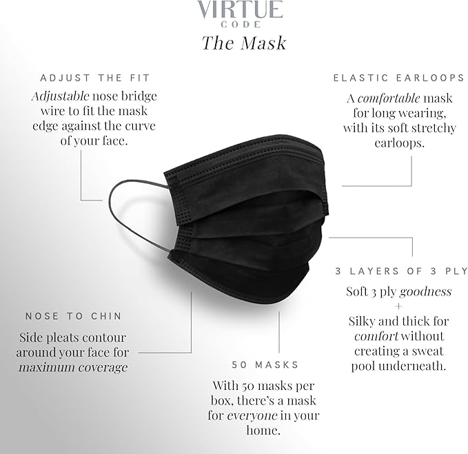 VIRTUE CODE Support Face Masks - Image 3