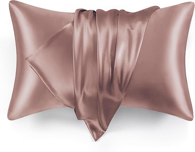 Love's cabin Satin Pillowcase Set of 2 Standard Size 20x26, Cooling Pillow by Lovescabin
