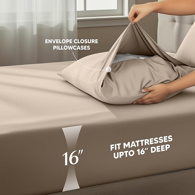 Utopia Bedding Queen Size Sheet Set – 4 Piece Bed Sheets, Soft and Breathable - Image 4
