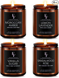 Scented Candles for Home Scented Aromatherapy Candles, 4 Pack 28 Oz Soy Wax by FFFRAGRFLOWING