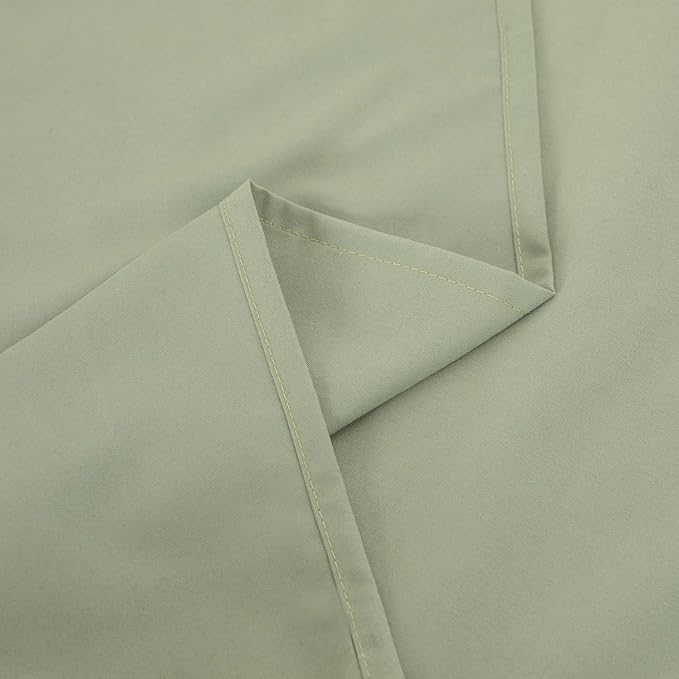 Full Flat Sheet Only， 80x96Inch Sage Green - Image 7