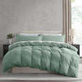 Nestl Sage Green Duvet Cover King Size by Nestl