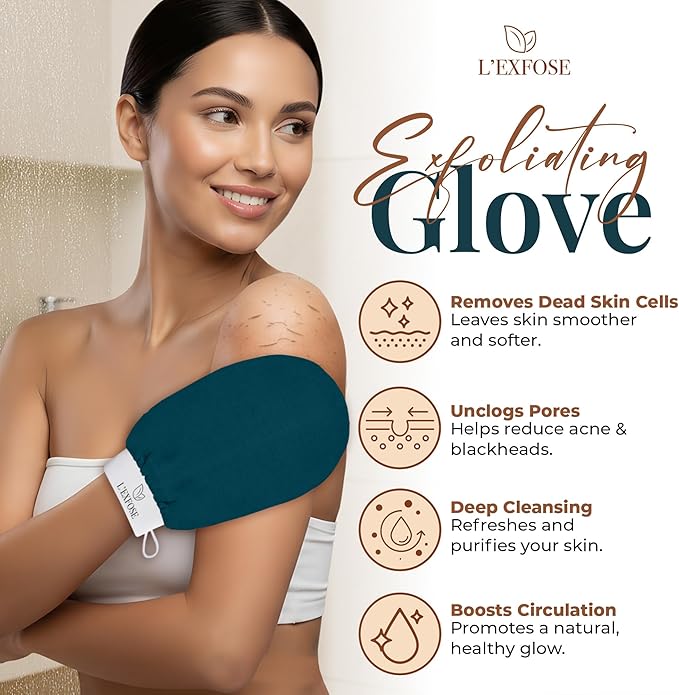 L'Exfose Kessa Hammam Deep Exfoliating Glove - Image 2