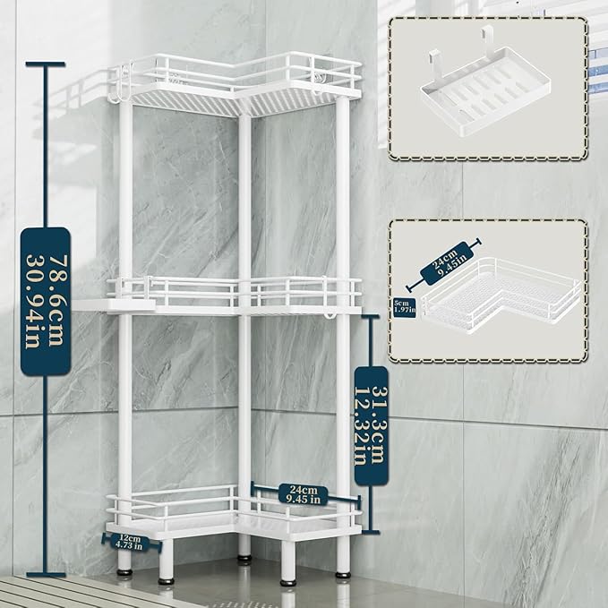 Consumest Corner Shower Caddy Standing - Image 7