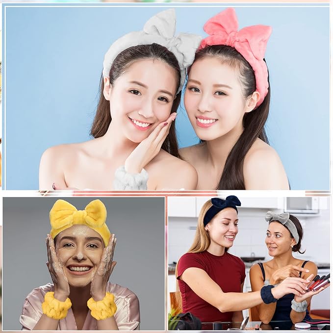 Janmini 36 Pcs Spa Headband and Wristbands Set - Image 7