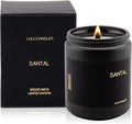Lulu Candles | Santal | Wood Wick | Luxury Scented Soy Jar Candle | Hand Poured by LULUCANDLES