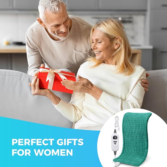 NOWWISH Heating Pad for Back, Period Cramps, 12x24 Inches Electric Throw - Image 7