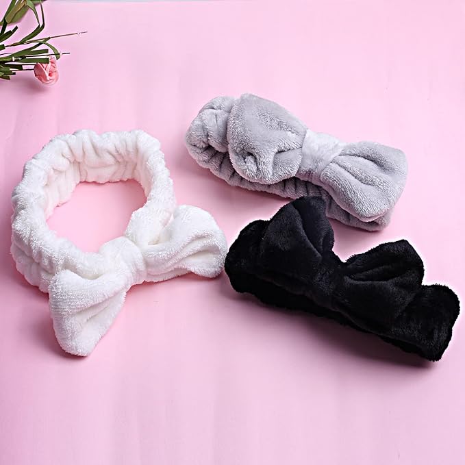 WSYUB Spa Headband, Fluffy Makeup Headbands, Slumber Party Supplies, Facial - Image 7