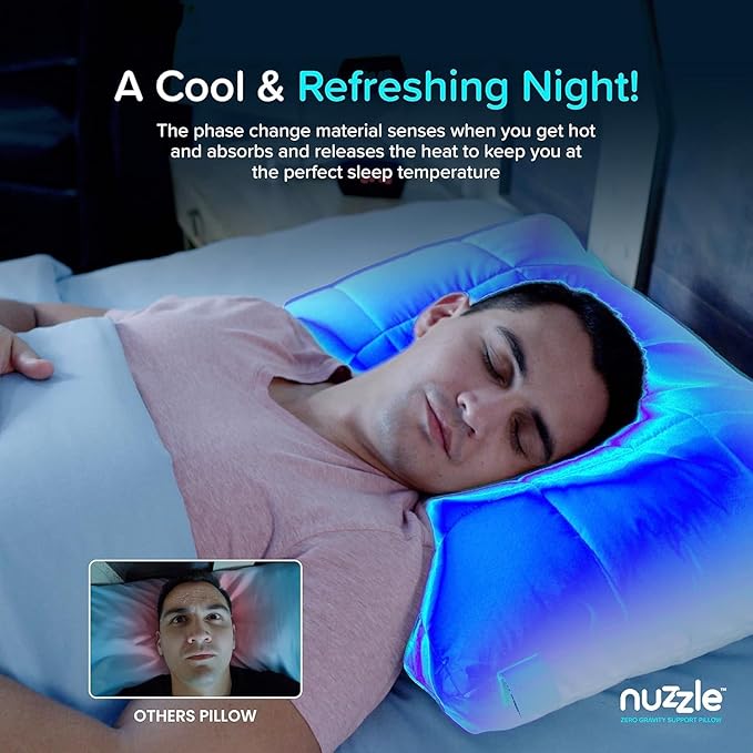 Nuzzle Pillows Standard Size Set of 4 Cooling Adjustable Pillows - Image 2