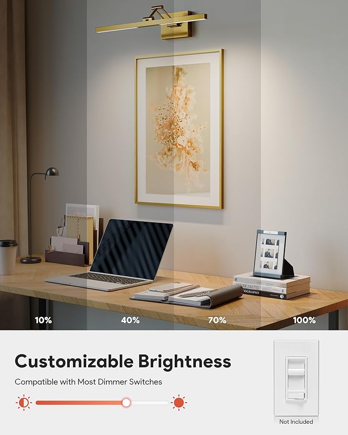 VONLUCE 24" LED Bathroom Vanity Light, 3CCT Modern LED Vanity Lights - Image 3