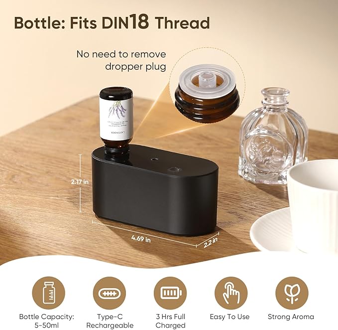 Waterless Diffuser for Home Essential Oil Diffuser, Aromatherapy Diffuser - Image 3