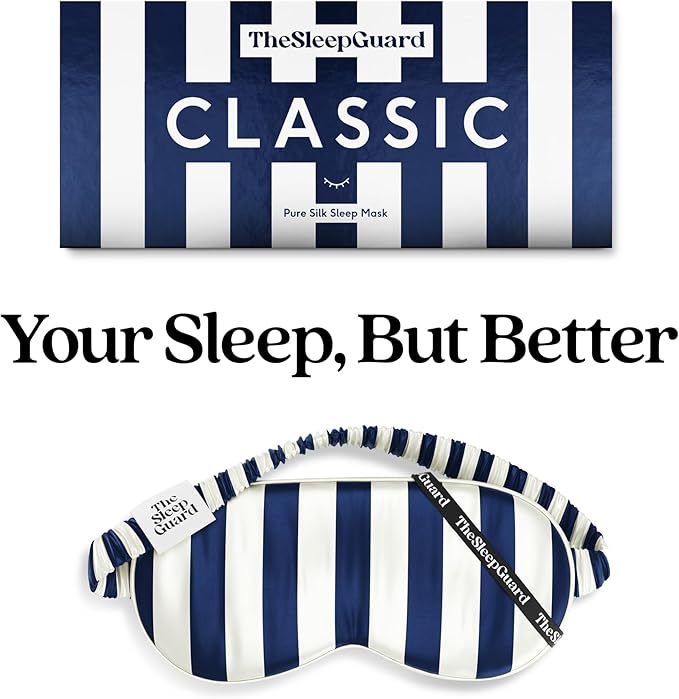 TheSleepGuard Pure Silk Sleep Mask Light Blocking Travel Essentials. Eye Masks - Image 6