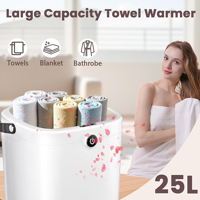 Towel Warmers for Bathroom Bucket, Luxury Large Spa Towel Hot Warmer Bucket - Image 2